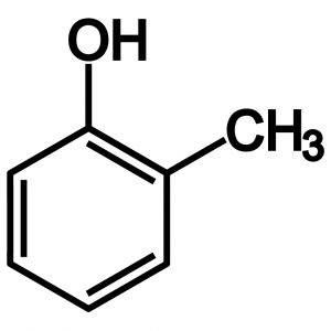 o-Cresol（o-クレゾール）の構造式